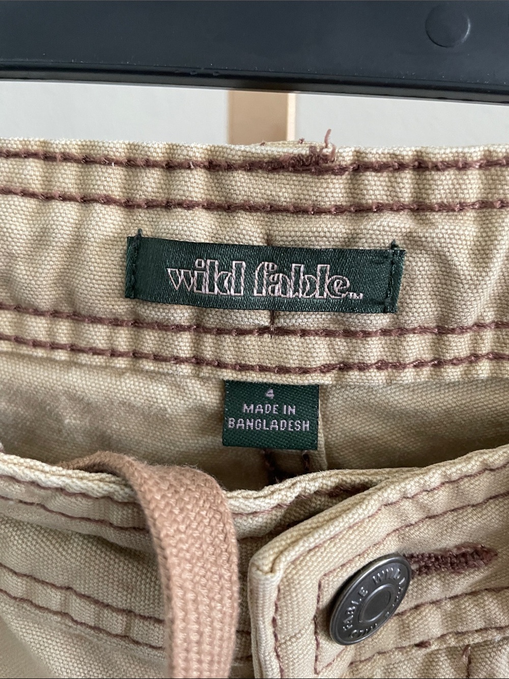 wild fable Beige Carpenter-Style Wide Leg Pants Size 4 - Picture 3 of 8